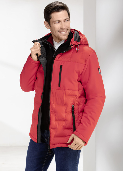 Jacken - Steppjacke, in Größe 048 bis 058, in Farbe HELLROT Ansicht 1