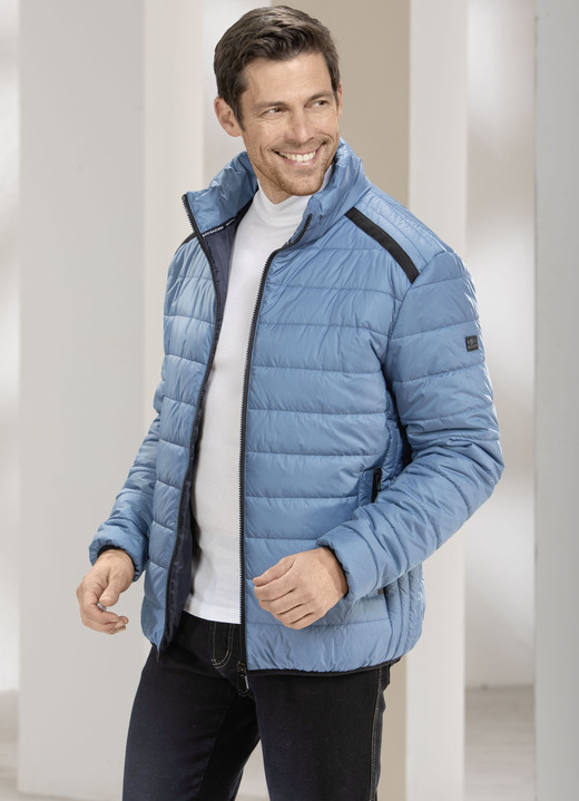 Korte jassen & blousons - Gewatteerde blouson in 2 kleuren Korte jassen & blousons - Gewatteerde blouson in 2 kleuren, in Größe 3XL(58) bis XXL (56), in Farbe TAUBENBLAU