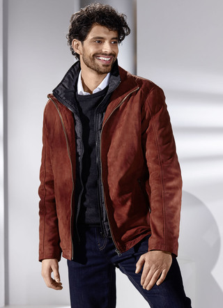 Lederkurzjacke