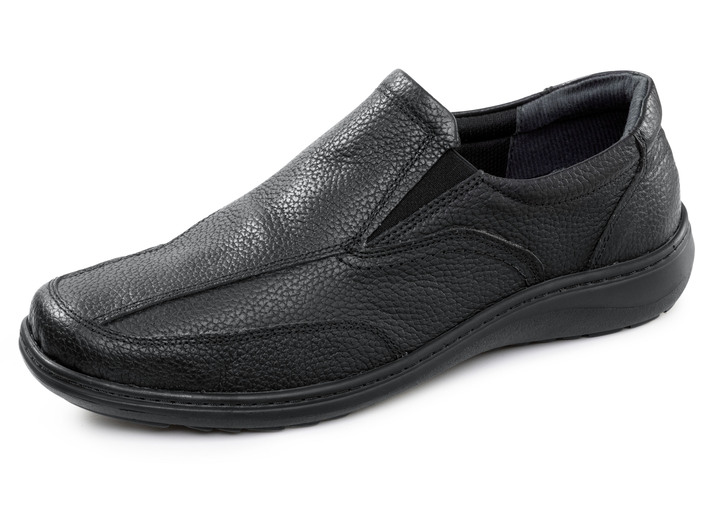 Instappers & veterschoenen - GINO GALANTE, klassieke herenpantoffels, met uitneembaar voetbed, in Größe 040 bis 046, in Farbe SCHWARZ Ansicht 1