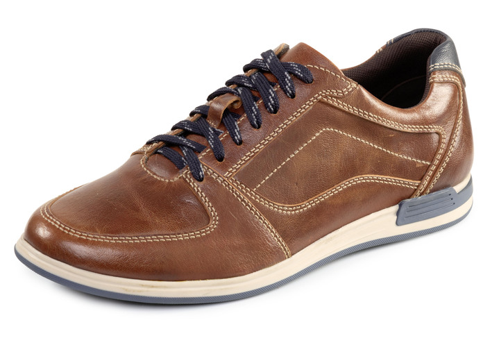 Slipper & Schnürschuhe - Schnürschuhe, in Größe 040 bis 046, in Farbe COGNAC Ansicht 1