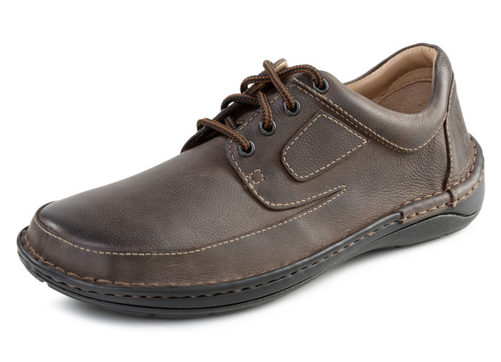 Instappers & veterschoenen - GINO GALANTE, klassieke heren veterschoen, met uitneembaar voetbed, in Größe 040 bis 046, in Farbe MARONE Ansicht 1