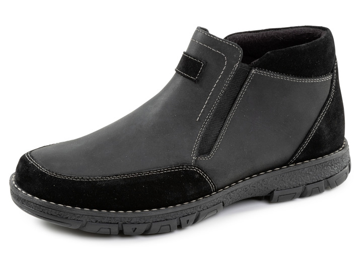 Stiefeletten - Boots, in Größe 040 bis 046, in Farbe SCHWARZ Ansicht 1