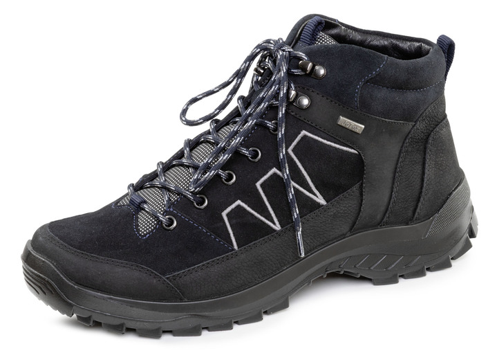 Stiefeletten - Boots, in Größe 040 bis 047, in Farbe SCHWARZ-NACHTBLAU Ansicht 1