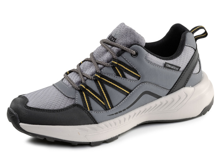 Slipper & Schnürschuhe - Sneaker, in Größe 040 bis 046, in Farbe GRAU-SCHWARZ Ansicht 1
