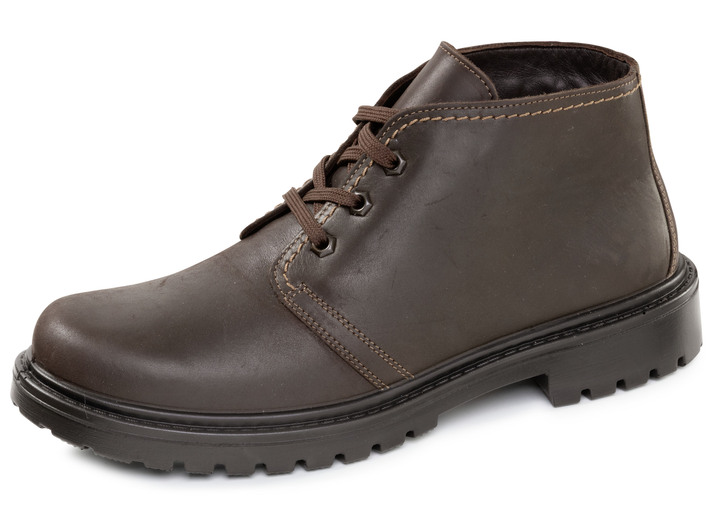 Stiefeletten - Boots, in Größe 040 bis 047, in Farbe MOKKA Ansicht 1