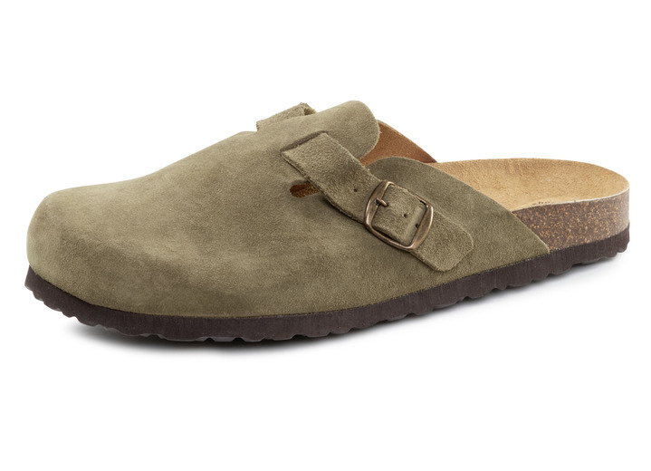 Sandalen & Pantoletten - Clogs, in Größe 039 bis 046, in Farbe OLIV Ansicht 1