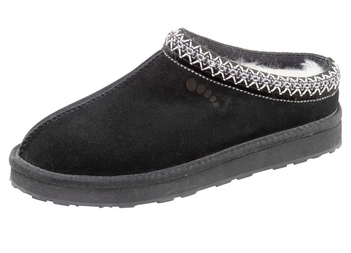 Hausschuhe - Clogs, in Größe 036 bis 042, in Farbe SCHWARZ Ansicht 1