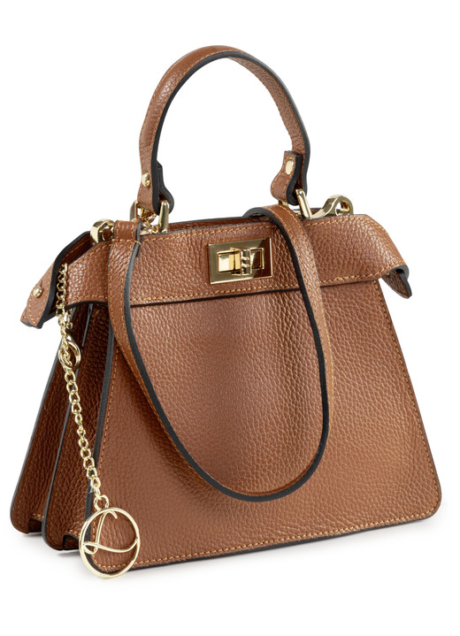Tassen - Laurina, mini tas, dames, met afneembare, verstelbare schouderband Tassen - Laurina, mini tas, dames, met afneembare, verstelbare schouderband, in Farbe COGNAC