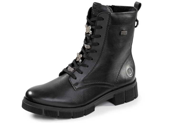 Laarzen & laarsjes - Remonte, chique dames enkellaarsjes, winterschoenen, breedte G, met rits, in Größe 036 bis 042, in Farbe SCHWARZ Ansicht 1