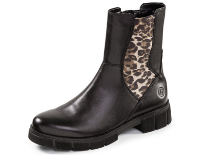 Remonte, modieuze dames enkellaarsjes, winterschoenen, breedte G, met rits