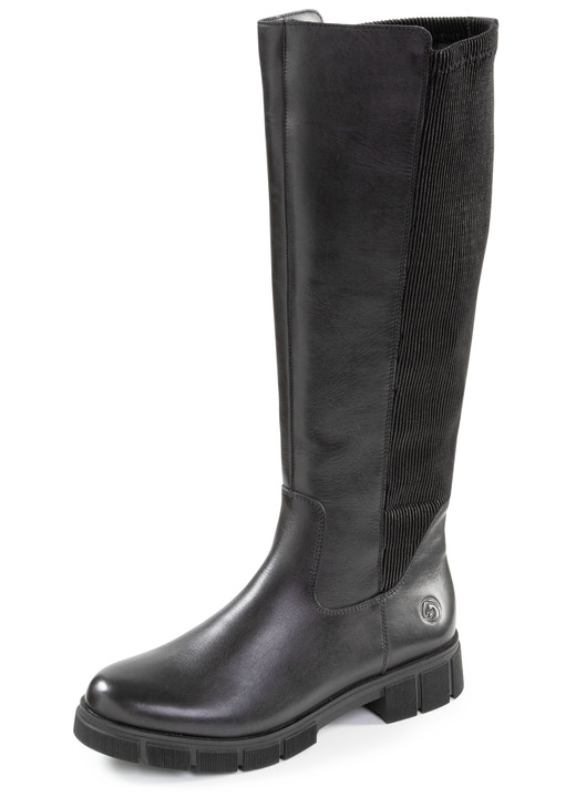 Laarzen & laarsjes - Remonte, klassieke dameslaarzen, winterschoenen, breedte G, met rits, in Größe 036 bis 042, in Farbe ZWART Ansicht 1