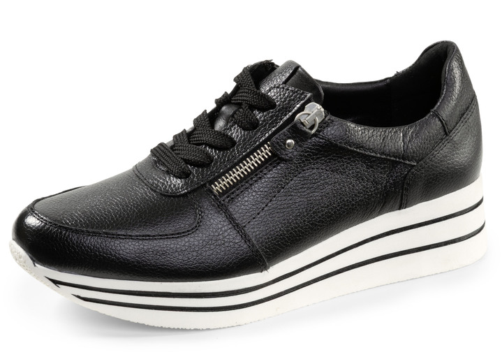 Instappers & veterschoenen - ELENA EDEN, comfortabele damessneakers, breedte G, met uitneembaar voetbed, in Größe 036 bis 042, in Farbe SCHWARZ Ansicht 1