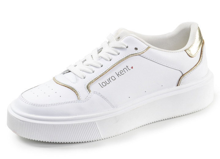 Slipper & Schnürschuhe - Sneaker, in Größe 036 bis 042, in Farbe WEISS Ansicht 1