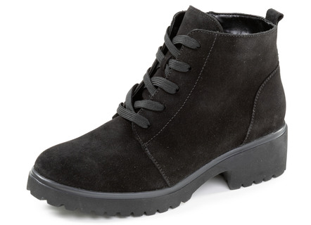 Waldläufer, comfortabele dames enkellaarsjes, winterschoenen, breedte H, met uitneembaar voetbed