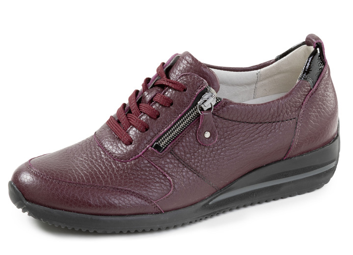 Instappers & veterschoenen - Waldläufer, lichte damessneakers, breedte H, met uitneembaar voetbed, in Größe 3 1/2 bis 8, in Farbe BORDEAUX Ansicht 1