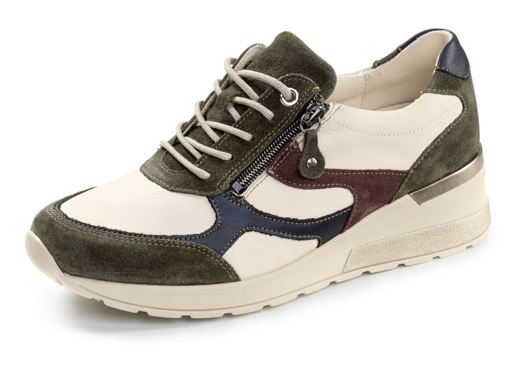 Instappers & veterschoenen - Waldläufer, trendy damessneakers, breedte H, met uitneembaar voetbed, in Größe 3 1/2 bis 8, in Farbe BEIGE-KLEURIG Ansicht 1