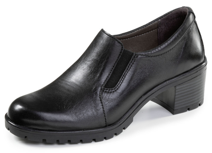 Pumps en ballerina‘s - ELENA EDEN, elegante dames trotteur, breedte H, met uitneembaar voetbed, in Größe 036 bis 042, in Farbe ZWART Ansicht 1