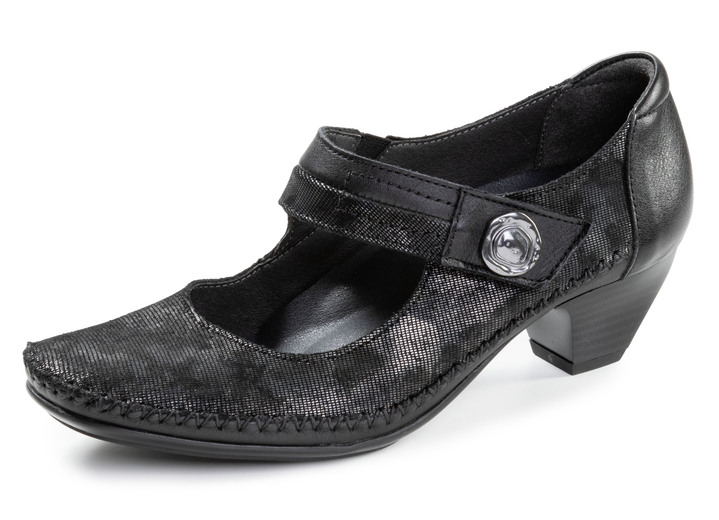 Pumps en ballerina‘s - ELENA EDEN, klassieke damespumps, breedte G, met uitneembaar voetbed, in Größe 036 bis 042, in Farbe ZWART Ansicht 1