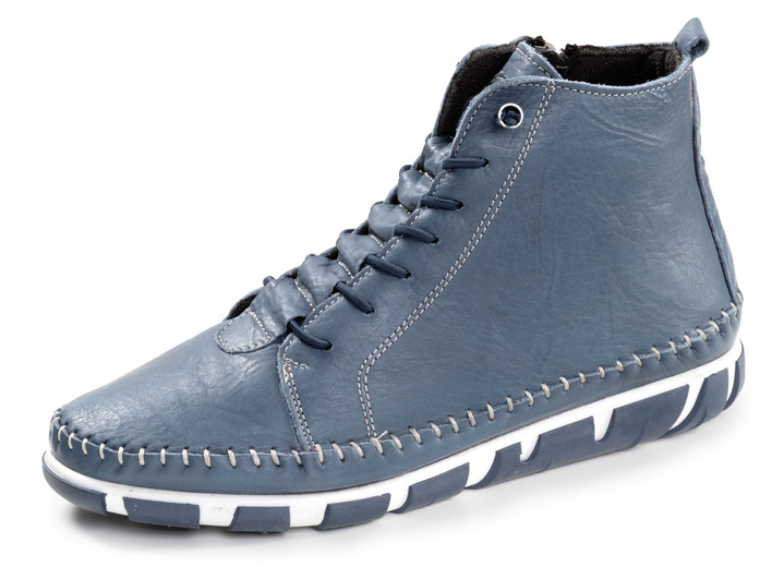 Laarzen & laarsjes - Gemini, comfortabele dameslaarzen, breedte G, met uitneembaar voetbed, in Größe 036 bis 042, in Farbe JEANS Ansicht 1