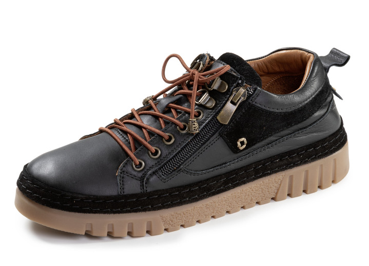 Instappers & veterschoenen - Gemini, chique dames veterschoenen, breedte G, met uitneembaar voetbed, in Größe 036 bis 042, in Farbe SCHWARZ Ansicht 1