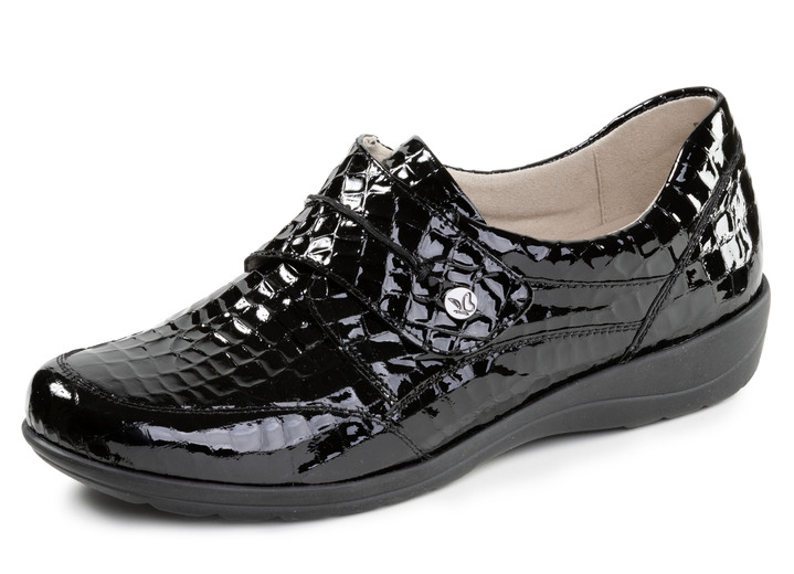 Instappers & veterschoenen - Caprice, elegante damespantoffels, breedte H, met uitneembaar voetbed, in Größe 036 bis 042, in Farbe SCHWARZ Ansicht 1