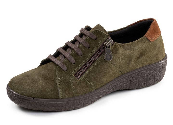 Instappers & veterschoenen - ELENA EDEN, comfortabele dames veterschoenen, breedte G, met uitneembaar voetbed, in Größe 036 bis 042, in Farbe OLIJF Ansicht 1