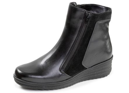 ELENA EDEN, gevoerde dames enkellaarsjes, winterschoenen, breedte H, met lamsvacht