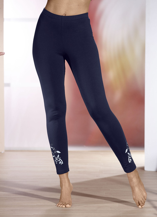 Plantier - Zweierpack Leggings, in Größe 036 bis 054, in Farbe 1X SCHWARZ, 1X MARINE Ansicht 1