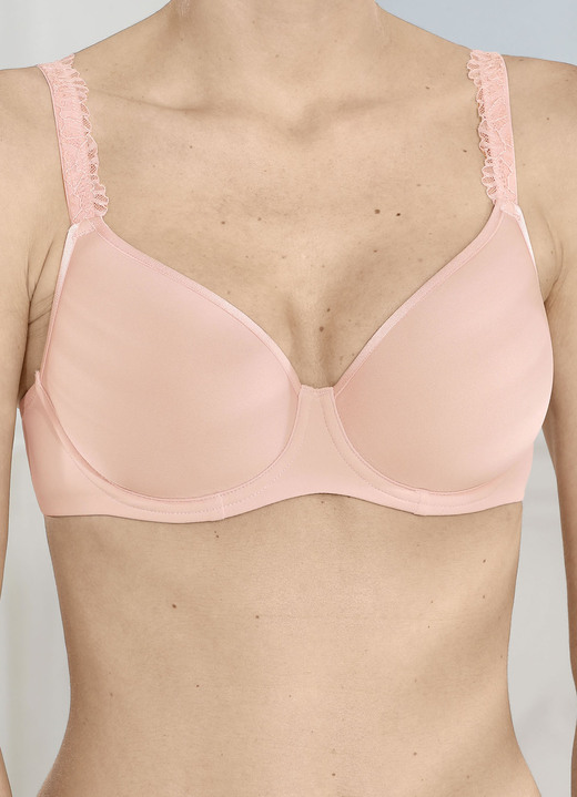 BH met beugel - LingaDore beugelbeha met ademende spacercups, in Größe 070 bis 090, in Cup A, in Farbe ZARTROSA Ansicht 1