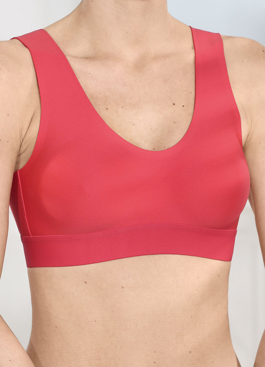 BH zonder beugel - Naturana-bh met naadloze afwerking, in Größe L (maat: 80 cup E + maat: 85 cup B,C,D + maat: 90 cup A) bis XL (Maat: 85 Cup E + Maat: 90 Cup B,C,D,E), in Farbe MELOEN Ansicht 1