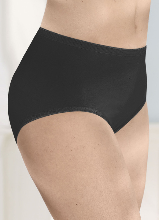 Slips - Speidelset van vier slips, in Größe 038 bis 052, in Farbe SCHWARZ Ansicht 1