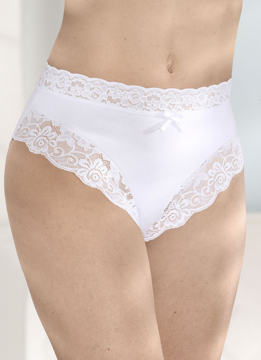 Slips - Viererpack Slips, in Größe 036 bis 050, in Farbe 2X WEISS, 2X SCHWARZ Ansicht 1