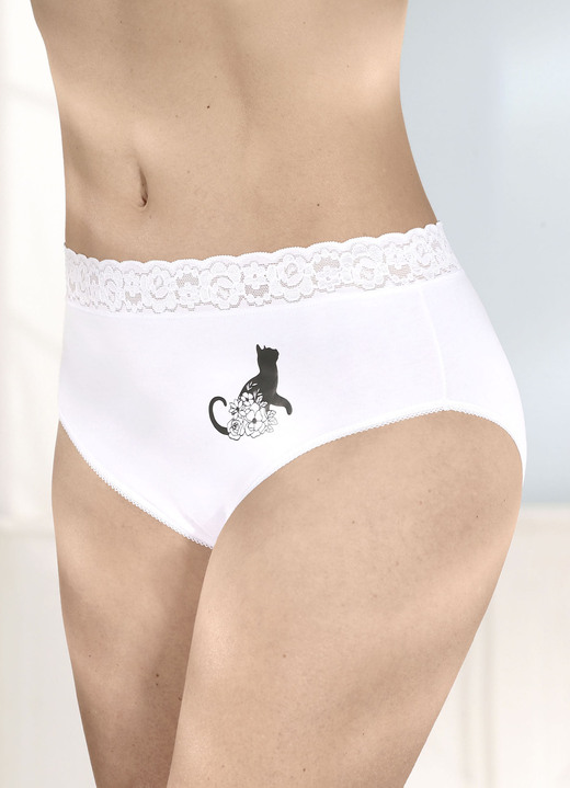 Slips - Viererpack Slips, in Größe 038 bis 052, in Farbe WEISS Ansicht 1