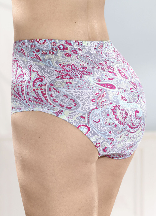 Slips - Fünferpack Slips, in Größe 038 bis 056, in Farbe GRAU-PINK-BUNT Ansicht 1