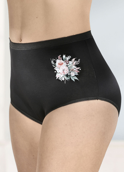 Slips - Viererpack Slips, in Größe 038 bis 058, in Farbe SCHWARZ Ansicht 1