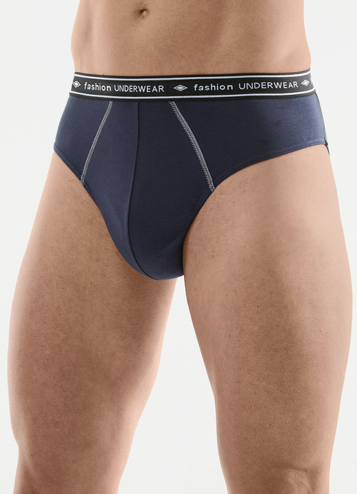Slips & Unterhosen - Viererpack Slips, in Größe 004 bis 010, in Farbe 2X NAVY, 2X HELLBLAU Ansicht 1