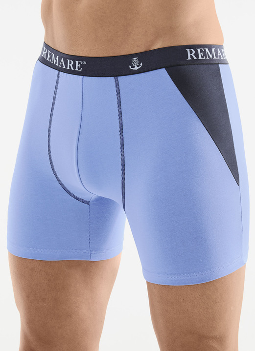 Pants & boxershorts - Drie-pack broeken met elastische tailleband, in Größe 005 bis 011, in Farbe 2X HELLBLAU-NAVY, 1X NAVY-HELLBLAU Ansicht 1