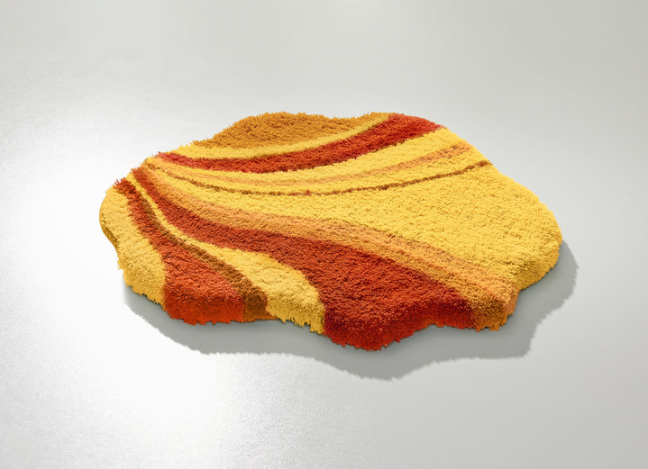 Badgarnituren - Vorleger halbrund, in Größe 100 (Vorleger halbrund, 50/ 80 cm) bis 112 (WC-Deckelbezug, 47/ 50 cm), in Farbe TERRA Ansicht 1