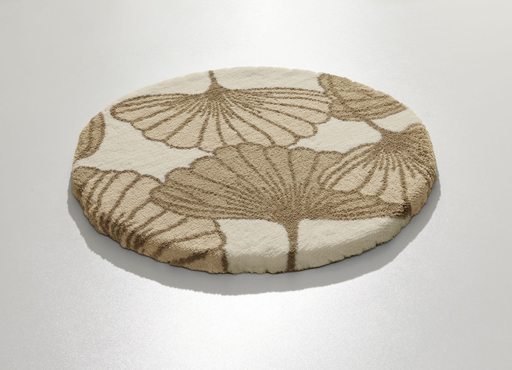 Badgarnituren - Vorleger halbrund, in Größe 100 (Vorleger halbrund, 50/ 80 cm) bis 112 (WC-Deckelbezug, 47/ 50 cm), in Farbe CAPPUCCINO Ansicht 1