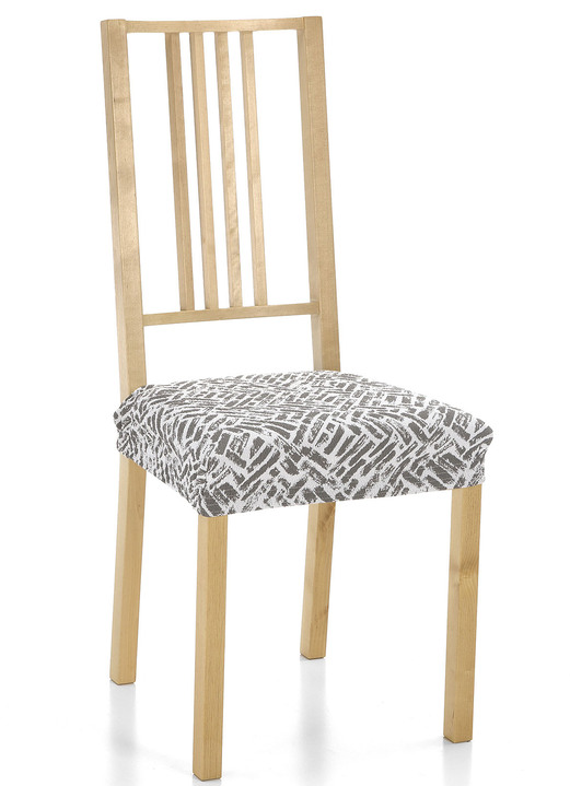 Sessel- & Sofaüberwürfe - Sesselbezug, in Größe 101 (Sesselbezug) bis 113 (Ohrensessel-Bezug), in Farbe GRAU Ansicht 1