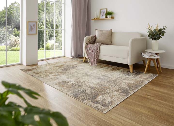 Modern - Hoogwaardige tapijten met een rug van 100% katoen, in Größe 111 (Brug, 60 x 110 cm) bis 304 (Teppich, ø 133 cm), in Farbe MULTICOLOR Ansicht 1