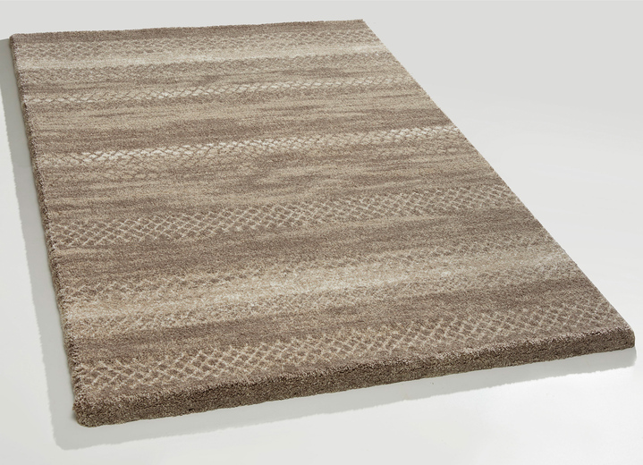 Modern - Duurzame en onderhoudsvriendelijke bruggen en tapijten, in Größe 111 (Brug, 60 x 110 cm) bis 282 (Tapijt, 200 x 290 cm), in Farbe BEIGE Ansicht 1