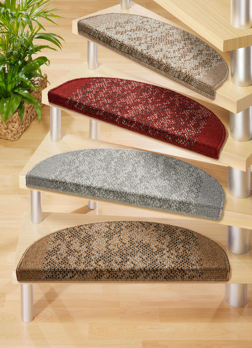 Läufer & Stufenmatten - Stufenmatten, 2er-Pack, in Größe 151 (Stufenmatten, 2er-Pack) bis 325 (Stufenmatten, 15er-Pack), in Farbe ROT