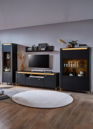 Wandmeubel met ledverlichting en softclose