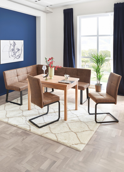 Stoelen & zitbanken - Hoogwaardig eetkamermeubilair, in Farbe BRUIN, in Ausführung Bureaustoelen, set van 2 Ansicht 1
