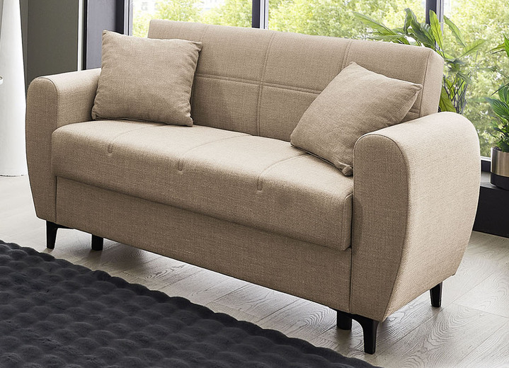 Polstergruppen - Polstergruppe, 2-teilig, in Farbe BEIGE, in Ausführung Zweisitzer Ansicht 1
