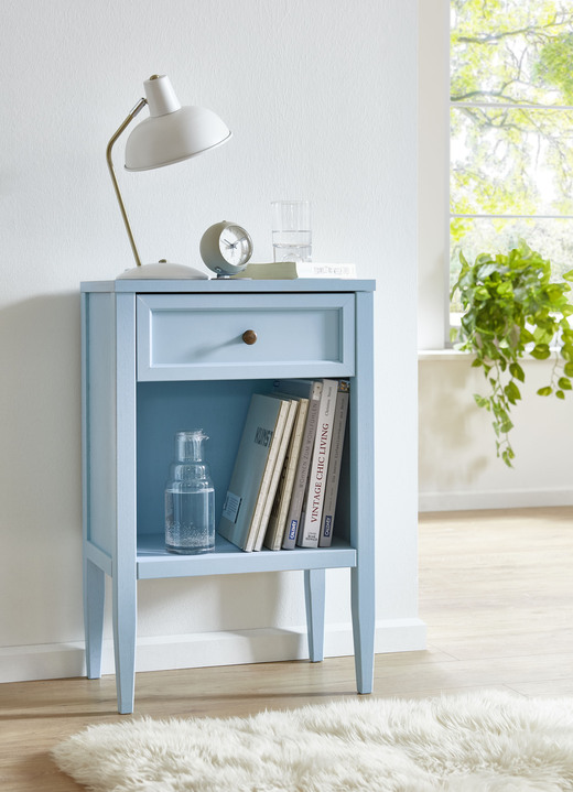 Landhuis meubels - consoletafel, in Farbe PASTELBLAUW Ansicht 1