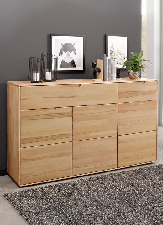 Sideboards - Sideboard, 3-türig, in Farbe KERNBUCHE Ansicht 1