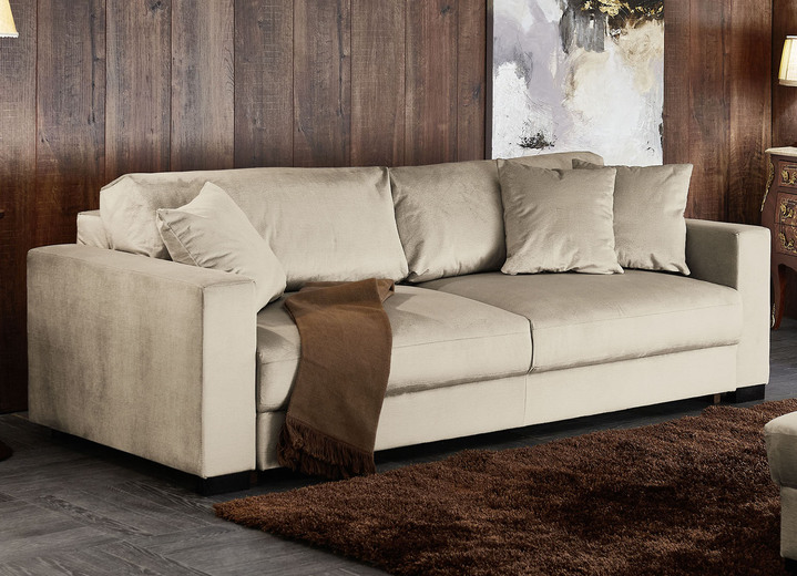 Schlafsofas - Schlafsofa, in Farbe CREME, in Ausführung Ohne Hocker Ansicht 1